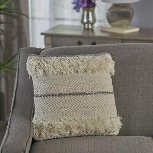 Home accessories Decor Miles Handcrafted Boho Fabric and Lace Pillow