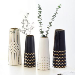 Light Luxury Modern Ceramics Vase Living Room Dining Table Flower Decoration Vase Decoration Modern Home Decor