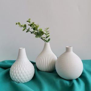 Modern Minimalist Home Living Room Decorations Simulation Flower Flower Arrangement Ornaments Handicraft Ceramic Vase