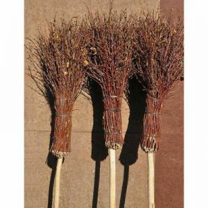 Home accessories Garden tools  140cm Besom broom Witches broomstick decorated for Halloween Theater Etc 369