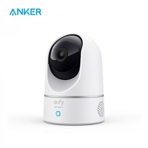 eufy Security 2K Indoor Cam Pan & Tilt, Plug-in Security Indoor Camera with Wi-Fi, Human & Pet AI, Voice Assistant Compati