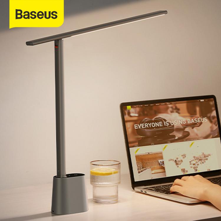 Home accessories Electronics Baseus LED Desk Lamp Eye Protect Study Dimmable Office Light Foldable Table Lamp Smart Adaptive Brightness Bedside Lamp For Read
